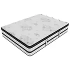 Spring Mattress Single Size Euro Top Pocket Support Foam Bed Medium Firm 34CM