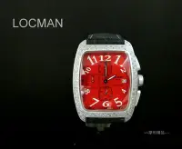 在飛比找Yahoo!奇摩拍賣優惠-【摩利精品】LOCMAN 鋁合金鑽石計時錶  *原鑲真鑽* 