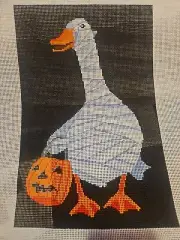 Scott Church Creative Mummy Goose Hand-painted Needlepoint Canvas
