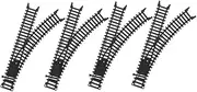 Electric Train Tracks Accessory Set 2 Pairs Straight Tracks and Bridge for Boys and Girls Train Bridge