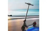 Electric Scooter 130W 16KM/H LED Light Folding Portable Riding Commuter Black