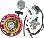 Jodriva Ignition Coil Spark Plug Carburetor Carb Recoil Starter Engin Generator, for GX160 GX200 5.5hp 6.5hp Grass Trimmer Recoil Starte