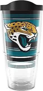 Tervis NFL Jacksonville Jaguars - Hype Stripes Made in USA Double Walled Insulated Tumbler Travel Cup Keeps Drinks Cold & Hot, 24oz, Classic