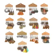 3Set Pairs Bohemian Style Earrings Retro Ethnic Fashionable Romantic Su Earrings