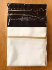 Ralph Lauren *Palmer Percale* “Burnished Chamois” Twin Flat Sheet New $115