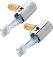ABOOFAN 2pcs Quick Inflation Air Pump Connector for Car Bike Tires Locking Clip on Tire Chuck Screw on Air Chuck Adapter Set