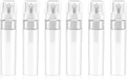 Pack of 6 Mini Perfume Filler Refillable 5 ml Perfume Atomiser Empty Spray Bottles Travel Spray Container Plastic Fragrance Pump Case Portable Perfume Spray Bottle for Travel Going Out