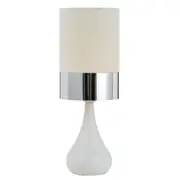 Akira Table Lamp White Chrome | Telbix Lighting