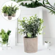 3 Pcs Artificial Potted Plant Kitchen Plants Household Fake Bonsai Office