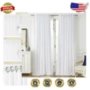 Soft Velvet Window Curtains, 84" Length, Insulated & Noise-Reducing, 2 Panels