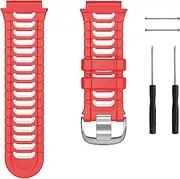 [MEIDAI] Double Colors Silicone Strap Fashion Easy Fit Watch Band For Garmin 920XT Wristband Bracelet