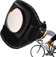 Cycling Rearview Strap – Compact Arm Mirror Tool, Black Cotton Wristband Design, Flexible View Mirror | Hands- Riding Safety Equipment for Bikers Urban Routes Trail Exploration Riders