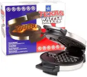 Premium Stainless Steel Waffle Maker - 800 Watts for Delicious Texas Breakfasts