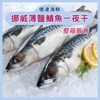 在飛比找蝦皮購物優惠-【億達海鮮】挪威薄鹽鯖魚一夜干 一箱免運