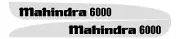 Mahindra 6000 Tractor Decals