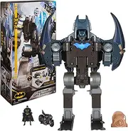 Batman DC Comics, Gotham City Guardian Playset, 4-in-1 Transformation, Exclusive Batman Figure, Lights and 40 Plus Sounds, Kids Toy for Boys and Girls