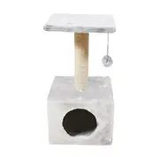 Scratching Post for Cats by Nayeco Savanna 60 x 30 x 30 Cm Light Grey 60 x 30 x 30 Cm