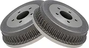TRQ Rear Brake Drum Pair Set for 1996-2007 Caravan / 1996-2006 Grand Caravan / 1996-2000 Grand Voyager / 1996-2007 Town & Country / 1996-2003 Voyager/Models with 12.11 X 2.75 Inch Drums Only
