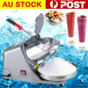 Electric Ice Crusher Shaver Commercial Machine Snow Cone Maker 85KG/H 2200R/min
