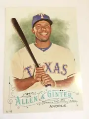 2016 Topps Allen & Ginter Jumbo 5x7 Elvis Andrus Rangers 28 #’d 01/49
