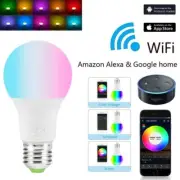 2pcs 4.5W RGBW Smart WiFi Dimmable Bulb Compatible with Alexa & Google Assistant