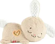 Fisher-Price Baby Sound Machine Soothe & Settle Bunny Portable Plush Toy with Music, Lights & Motion for Newborns