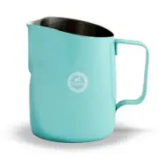 NEW TIAMO STAINLESS STEEL 650ml MILK JUG Frothing Pitcher TEAL