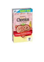Strawberry Banana Cheerios, Heart Healthy Cereal, Family Size, 19 OZ