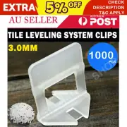 1000 pcs Tile leveling System Clips Levelling Spacer Tiling Tool Wall Floor 3mm
