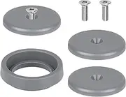 Commercial Spray Valve Repair Kit for Commercial Sink Pre-Rinse Faucet Dish Sprayer 1.42 GPM Spray Face Touch On Kitchen Sink Faucets Bumper and Screw Replacement Part, Gray