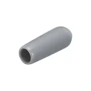 200pcs Rubber End Caps 4mm End Cap Cover Screw Thread Protectors Grey