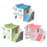 Hamster House Hideout Plastic Villa Chew Toy for Mouse Hedgehog for Play & S