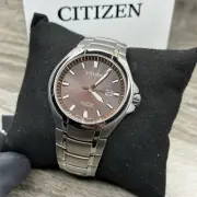 NEW✅SUPER TITANIUM✅ Citizen Eco-Drive Paradigm Brown Dial Men's Watch BM7431-51X