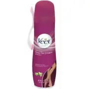 Veet Spray On Hair Removal Cream, 5.1 oz for Legs & Body (Pack Of 2 Bottles)