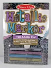NEW sealed Melissa & Doug Metallic Marker Trace & Color Pad kit