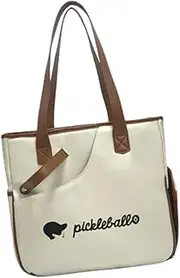 Frediuo Pickleball Racquet Bag for Men Women Multifunctional PU Separate Shoe Compartment Large Capacity Professional Shoulder Bag