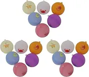 XIASABA 18PCS Reusable Cartoon Silicone Water Balloons Quick Fill Self Sealing Summer Outdoor Pool Beach Water Games Toys