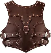 ZPGVWXKO Knight Costume with Chest for Role Play and Cosplay, Brown