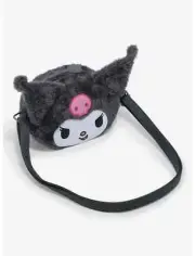 Loungefly Kuromi Figural Plush Crossbody Bag bonus my melody socks