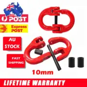 Qty(2) G80 Hammerlock Coupling Link Heavy Duty Alloy Steel Chain Connector 3.15T