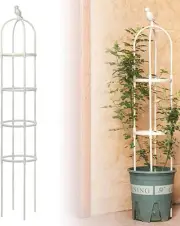Anothera Garden Trellis for Climbing Plants 6ft Outdoor Tower Obelisk Garden ...