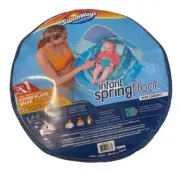 SwimWays Inflatable Infant Baby Spring Pool Float Sun Canopy Summer Fun