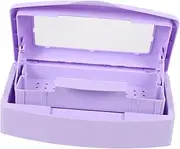 HAPINARY Manicure Tool Storage Box Nail Art Cleaning Tray Nail Clipper Organizer