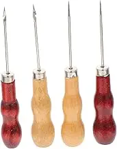 YOSADIER 12Pcs Leather Stitching Tools Durable Handheld Awls for Sewing Repair for DIY Leather Craft Backpack Tent More Handle Drilling Awls