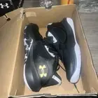 NWOB Under Armour Lockdown 6 Men's Black Basketball Shoes Men 13/Women 14.5