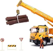 Children's Toy Crane Inertia Engineering Car Boy Simulation Crane Model Inertia Toy Car Set Christmas Decorations