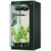 Grow Tent 80x80x160cm Indoor Hydroponics Reflective Mylar Grow System