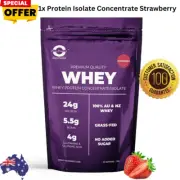 1x Pure Product Australia Whey Protein Isolate Concentrate Strawberry 1kg