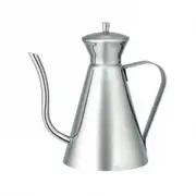 Avanti Stainless Steel 500ml Art Deco Luxury Oil Can Container Dispenser Silver