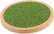 Gogogmee Display Base Figures Stand with Simulated Grass for Home Decor Sturdy and Durable Model Support for Living Bedroom Desk Display